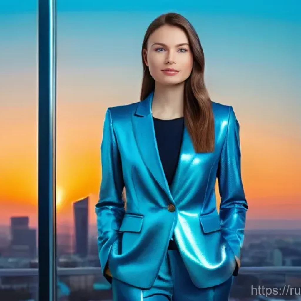미디어기술사와 디지털 광고 - **Prompt:** A dynamic, high-tech scene featuring a young, intelligent Russian female marketing profe...
