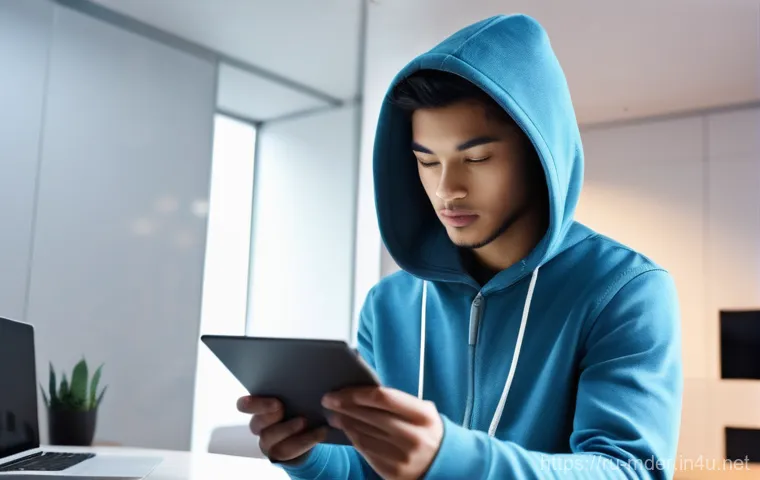 미디어기술사 중점 과목 정리 - **"A young adult, casually dressed in stylish, modern clothes (jeans and a hoodie), is deeply engage...